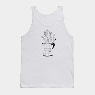 Cactus in Moka Pot 🌵 Tank Top